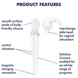 Satisfyer Double Wand-er App Control Wand Massager G-Spot Attachment Vibrator Sex Toy