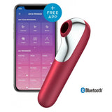 Satisfyer Dual Love Air Pulse Vibrator Red Clitoral Massager App Control Stimulator Sex Toy