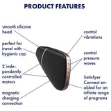 Satisfyer Love Triangle Air Pulse Clitoral Massager Smart App Control Vibrator Sex Toy