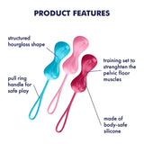 Satisfyer Power Love Balls 3 Weight Kegel Training Set Pelvic Floor Exercise Kit