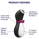 Satisfyer Penguin Next Generation Clitoral Air Pressure Wave Massage Vibrator