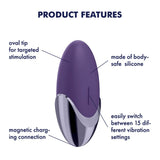 Satisfyer Purple Pleasure Lay-On Vibrator Clitoral Stimulation Massage Female Sex Toy