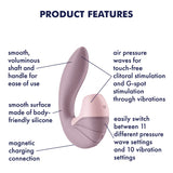 Satisfyer Supernova Air Pulse Vibrator Clitoral Pressure Wave Stimulator Pink USB Sex Toy