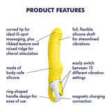 Satisfyer Yummy Sunshine Vibrator Yellow G-Spot Orgasm Fun USB Sex Toy