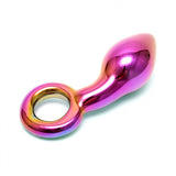 Rimba Sensual Glass Kaleigh Butt Plug Multi Colour Anal Dildo Sex Toy