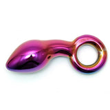 Rimba Sensual Glass Kaleigh Butt Plug Multi Colour Anal Dildo Sex Toy