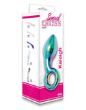 Rimba Sensual Glass Kaleigh Butt Plug Multi Colour Anal Dildo Sex Toy