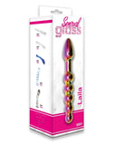 Rimba Sensual Glass Laila Anal Probe Multi Colour Dildo Plug Sex Toy