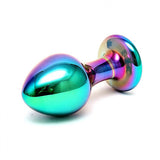 Rimba Sensual Glass Melany Butt Plug Multi Colour Anal Dildo Sex Toy