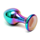 Rimba Sensual Glass Melany Butt Plug Multi Colour Anal Dildo Sex Toy