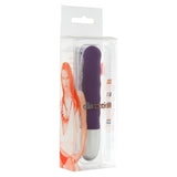 Seven Creations Discretion Ribbed Purple Mini Vibrator Bullet Sex Toy