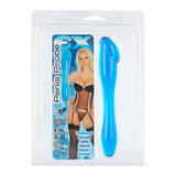 Seven Creations EX Penis Anal Probe Clear Blue Jelly Double Ended Tapered Dildo Wand Sex Toy