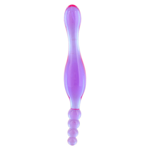 Seven Creations EX Smoothy Prober Translucent Purple Jelly Anal Beads P Spot Massager Dildo Sex Toy