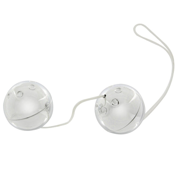 Seven Creations Silver Duo Jiggle Balls Internal Pleasure Massage Kegel Orgasm Training Toy