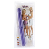 Seven Creations Twinzer 12" Double Ended Dong Soft Purple Jelly Two Head Penis Tips Dildo DP Sex Toy
