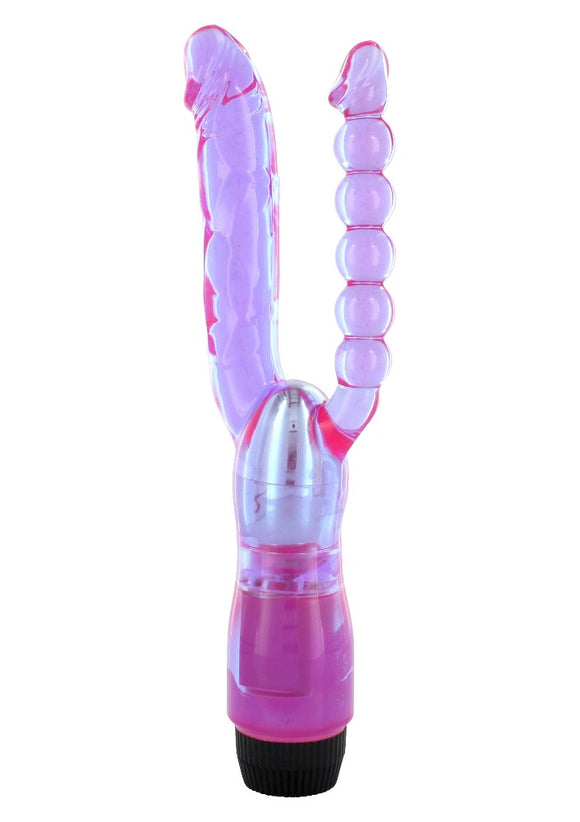 Seven Creations XCEL Double Penetrating Vibrator Anal Beads Classic Twist Speed Duo Penis Vibe Sex Toy