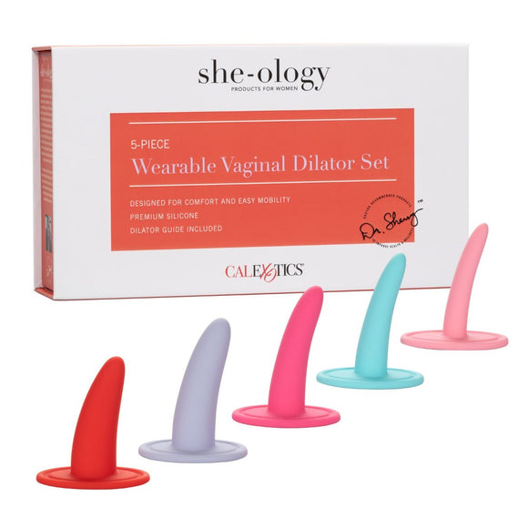 CalExotics She-ology 5 Wearable Vaginal Dilator Set Vaginismus Kegel Muscle Training Kit