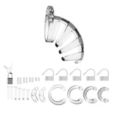 Man Cage #02 Transparent Male Chastity Clear Cock Cage Lock Device Penis Bondage