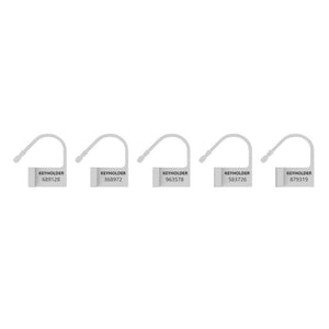 Chastity Man Cage Spare White Locks Single Use Unique ID Number Pack of 5