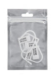 Chastity Man Cage Spare White Locks Single Use Unique ID Number Pack of 5