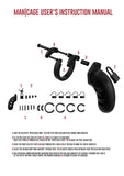 Man Cage #21 Black 4.5" Chastity Cock Lock Device Penis Bondage Fetish BDSM