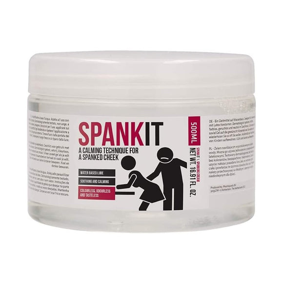Spank It Soothing Gel Lubricant Kinky BDSM Sting Cool Skin Lube Cream 500ml Tub