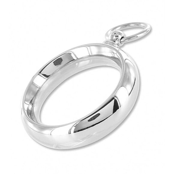 Shots Stainless Steel Donut Cock Ring with O-Ring Penis Bondage Play