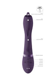 Vive Nilo Pinpoint Rotating G-Spot Rabbit Vibrator Purple Bunny Clitoral Sex Toy