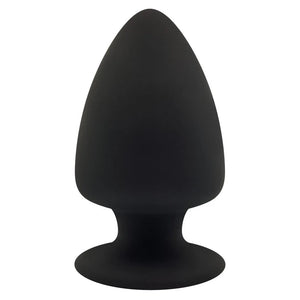 SilexD Premium Black Memory Silicone Medium Butt Plug Dual Density Thermal Anal Play Sex Toy