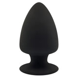 SilexD Premium Black Memory Silicone Medium Butt Plug Dual Density Thermal Anal Play Sex Toy