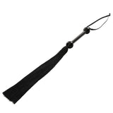 Sportsheets Large Rubber Whip Black Latex Flogger BDSM Fetish Play Toy