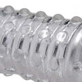 Size Matters 1.5" Penis Enhancer Sleeve Clear Ribbed Cock Sheath Length Extension