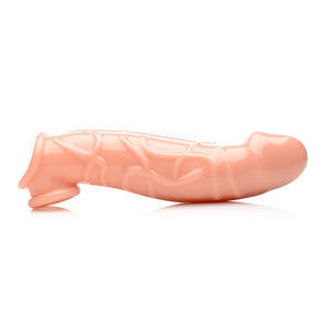 Size Matters 2" Penis Extension Sleeve Flesh Cock Sheath Extra Length Girth Tip