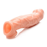 Size Matters 2" Penis Extension Sleeve Flesh Cock Sheath Extra Length Girth Tip