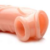 Size Matters 2" Penis Extension Sleeve Flesh Cock Sheath Extra Length Girth Tip