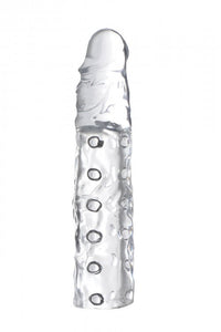 Size Matters 3" Clear Penis Enhancer Sleeve Extra Length Cock Sheath