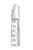 Size Matters 3" Clear Penis Enhancer Sleeve Extra Length Cock Sheath