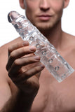 Size Matters 3" Clear Penis Enhancer Sleeve Extra Length Cock Sheath
