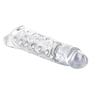 Size Matters Clear 3" Penis Extender Sleeve Cock Length Girth Erection Sheath
