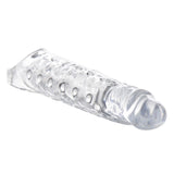 Size Matters Clear 3" Penis Extender Sleeve Cock Length Girth Erection Sheath