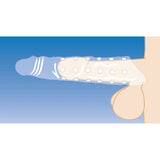 Size Matters Clear 3" Penis Extender Sleeve Cock Length Girth Erection Sheath