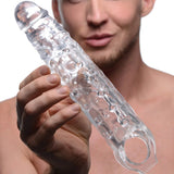 Size Matters Clear 3" Penis Extender Sleeve Cock Length Girth Erection Sheath