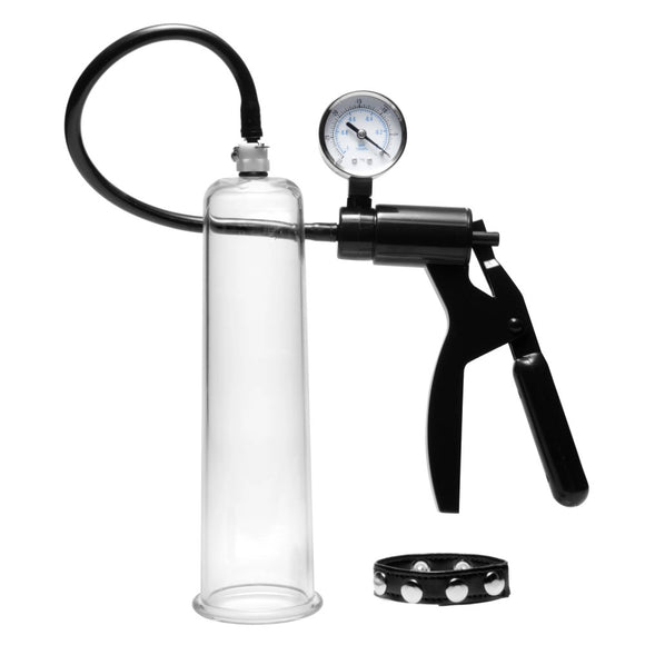 Size Matters Advanced Penis Pump Kit Large Erection Suction Set Pressure Gauge Hand Pump