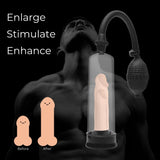 Size Matters Beginner Penis Pump Vacuum Suction Erection Enlarger Length Girth Extender