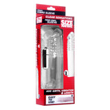Size Matters Clear Sensations Vibro Penis Sleeve Extra Girth Length Extension Vibrating Cock Sheath