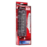 Size Matters Clearly Ample Penis Enhancer Sleeve Girth Length Erection Transparent Cock Sheath