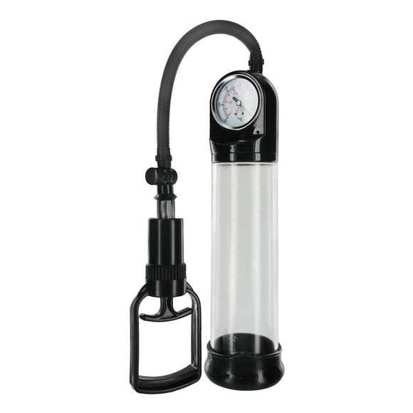 Size Matters Deluxe Trigger Pressure Gauge Penis Pump Air Vacuum Suction Erection Enhancer