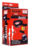 Size Matters Deluxe Vibro Erection Assist Hollow Strap-On Black Penis Dildo Harness