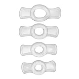 Size Matters Endurance Penis Ring Set Elastic 4 Size Cock Stamina Band Kit