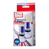 Size Matters Max Power Nipple Suckers Pair Vacuum Suction Twist Cap BDSM Play